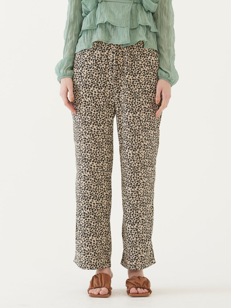 TMO BY 13MONTH（ティーエムオーバイサーティンマンス）FLORAL PRINTED PANTS (BEIGE)
