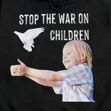 アクメドラビ(acme' de la vie) ADLV BABY FACE HOODIE BLACK STOP THE WAR ON CHILDREN