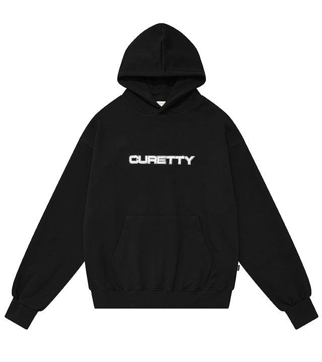 curetty (キュリティー)  C LOGO RHINESTONE HOODIE_BLACK