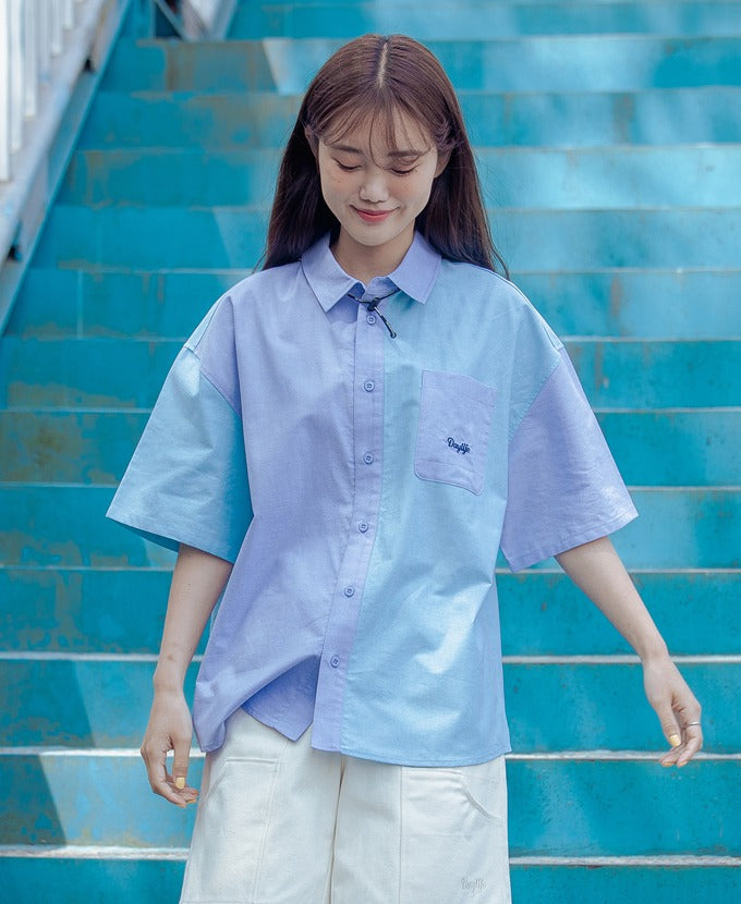 デイライフ(Daylife) logo oxford shirt
