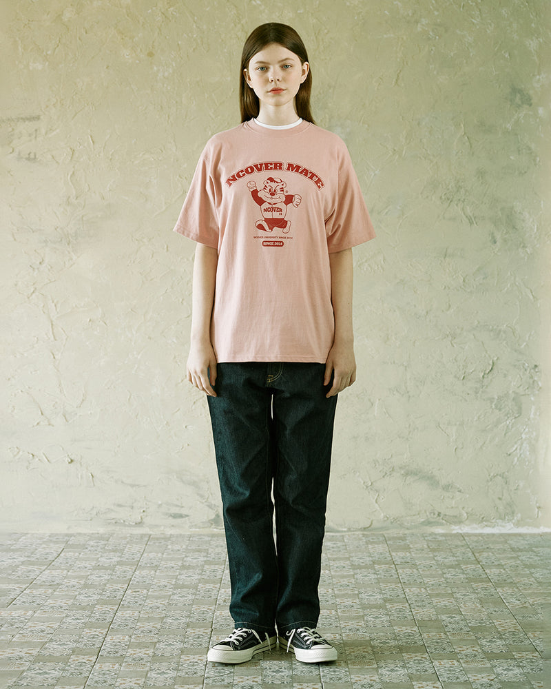 NCOVER（エンカバー）BERT ARCH LOGO TSHIRT-PINK