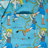 アクメドラビ(acme' de la vie)  ANGEL CHARACTER PATTERN SHIRTS BLUE