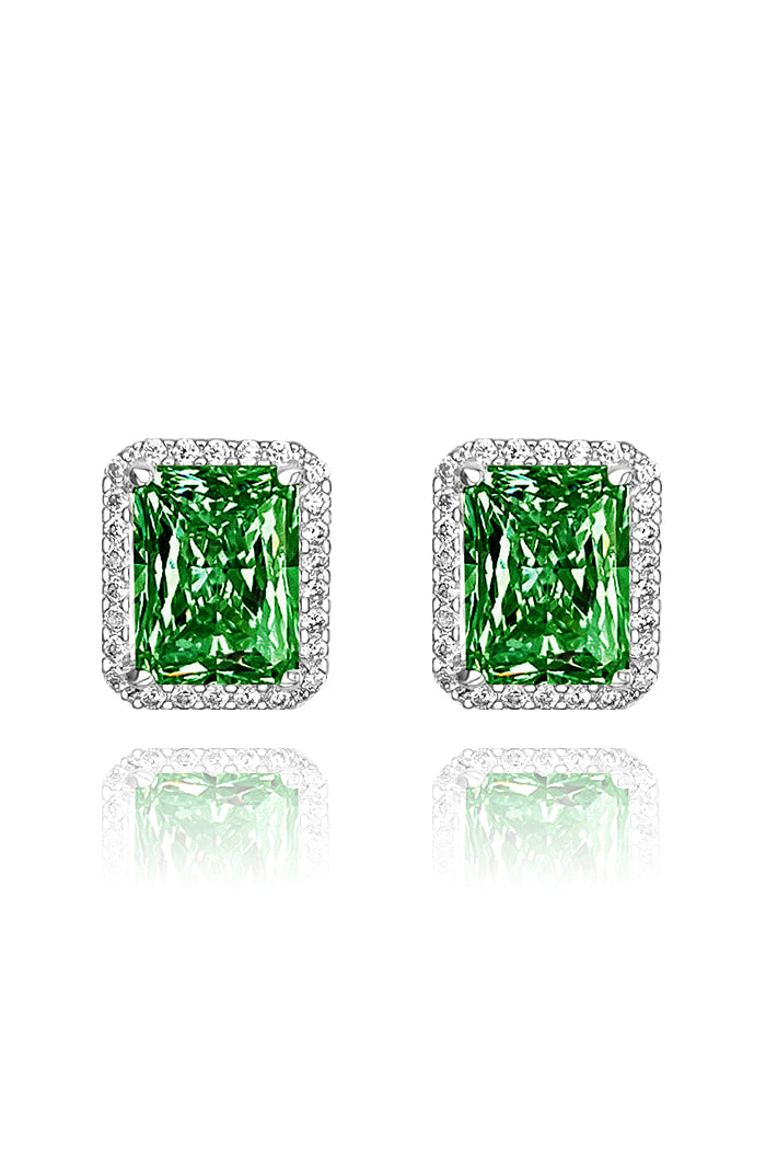 BLACKPURPLE (ブラックパープル) 	 [BLACKLABEL]mystic square crystal earing_green