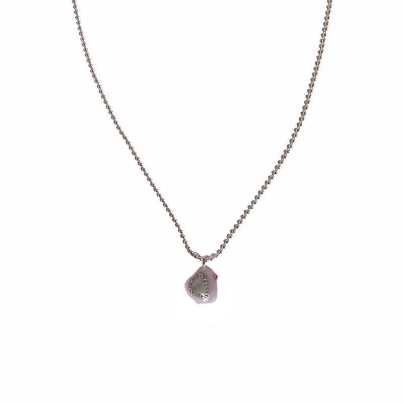 Nff(エヌエフエフ) 	 heart shape silver necklace