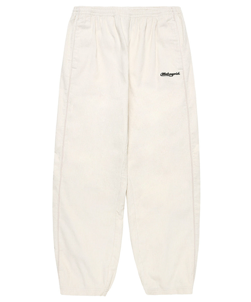 mahagrid (マハグリッド) CORDUROY TRACK PANT [CREAM]