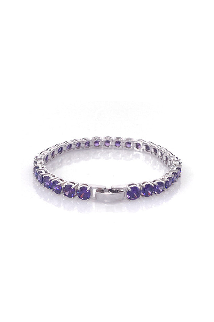 BLACKPURPLE (ブラックパープル)  SNAKE TENNIS CHAIN BRACELET (2COLOR)