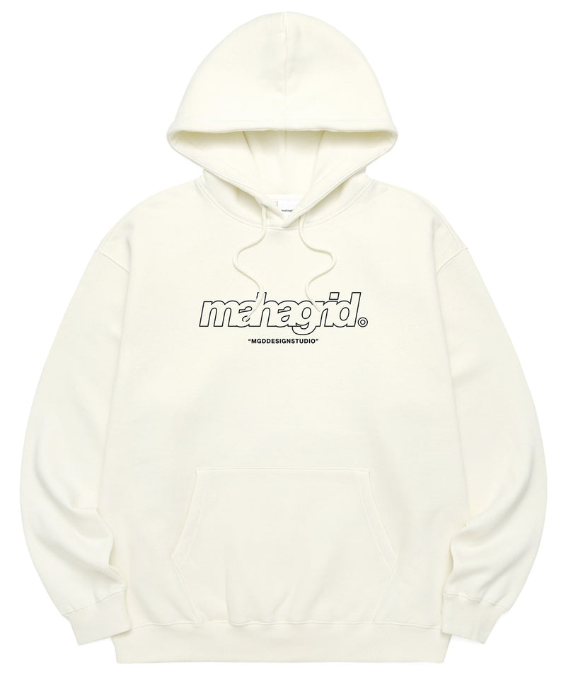 mahagrid (マハグリッド) THIRD LOGO HOODIE [CREAM]