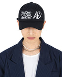 MYDEEPBLUEMEMORIES(マイディープブルーメモリーズ)      MM Double Logo cap black