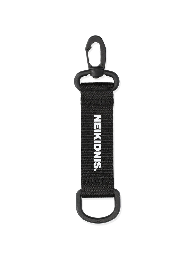 ネイキドニス(NEIKIDNIS) BASIC LOGO KEY HOLDER / BLACK