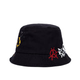 ブラックブロンド(BLACKBLOND) BBD Border Graffiti Logo Bucket Hat Custom Ver. (Black)