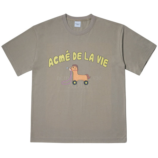 アクメドラビ(acme' de la vie)  HOBBYHORSE SHORT SLEEVE T-SHIRT BEIGE