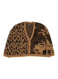 アジョバイアジョ(AJOBYAJO)  Leopard Camouflage Cardigan [Camel]