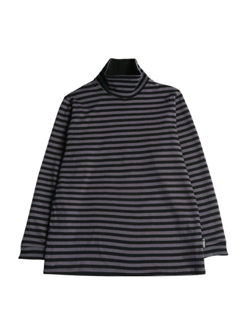 アジョバイアジョ(AJOBYAJO)  Reversible Turtleneck Top [Charcoal]