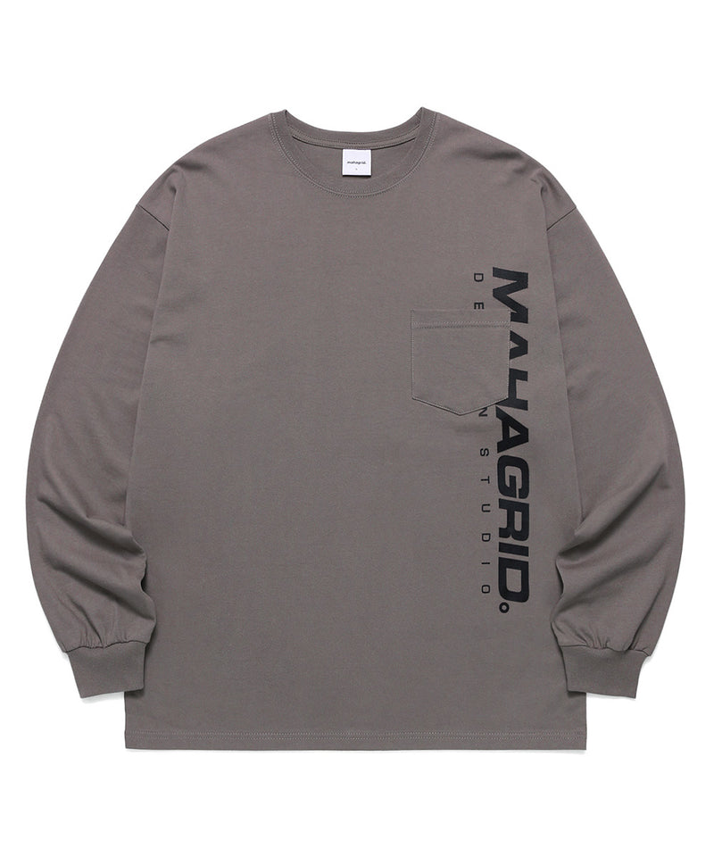 mahagrid (マハグリッド) OVER POCKET LS TEE [OLIVE]