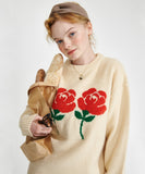 ワンダービジター(WONDER VISITOR)  Logo APS Knit [Ivory]