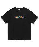 mahagrid (マハグリッド) ALPHABET FRIENDS TEE [BLACK]