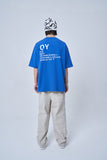 オーワイ(OY) BASIC ROUND LOGO T-BLUE