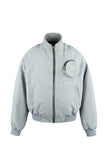 オーワイ(OY) DOUBLE PLEATS BOMBER JACKET-GREY