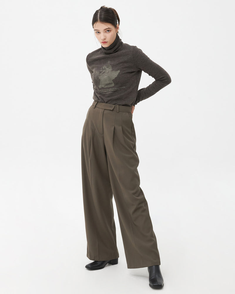 NCOVER（エンカバー）PLASTER CAST TURTLENECK KNIT-BROWN