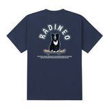 RADINEO (ラディネオ)　Skateboard collie navy short-sleeved T-shirt