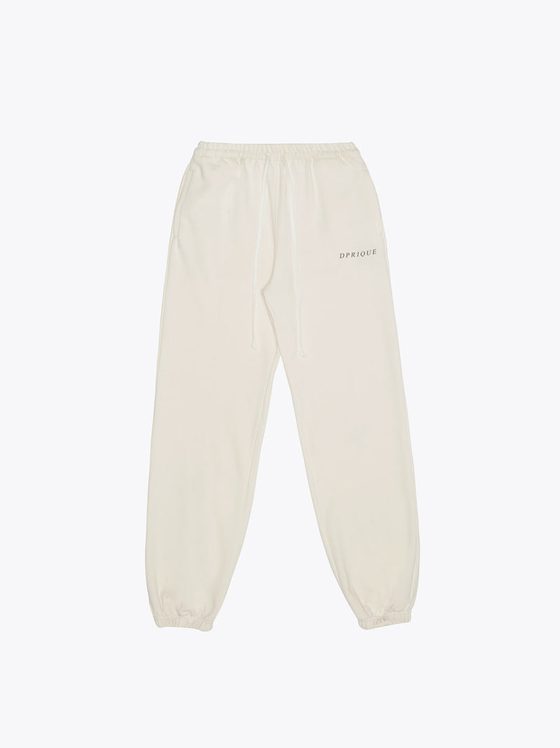 ディープリーク(DPRIQUE) LOGO SWEATPANTS- IVORY