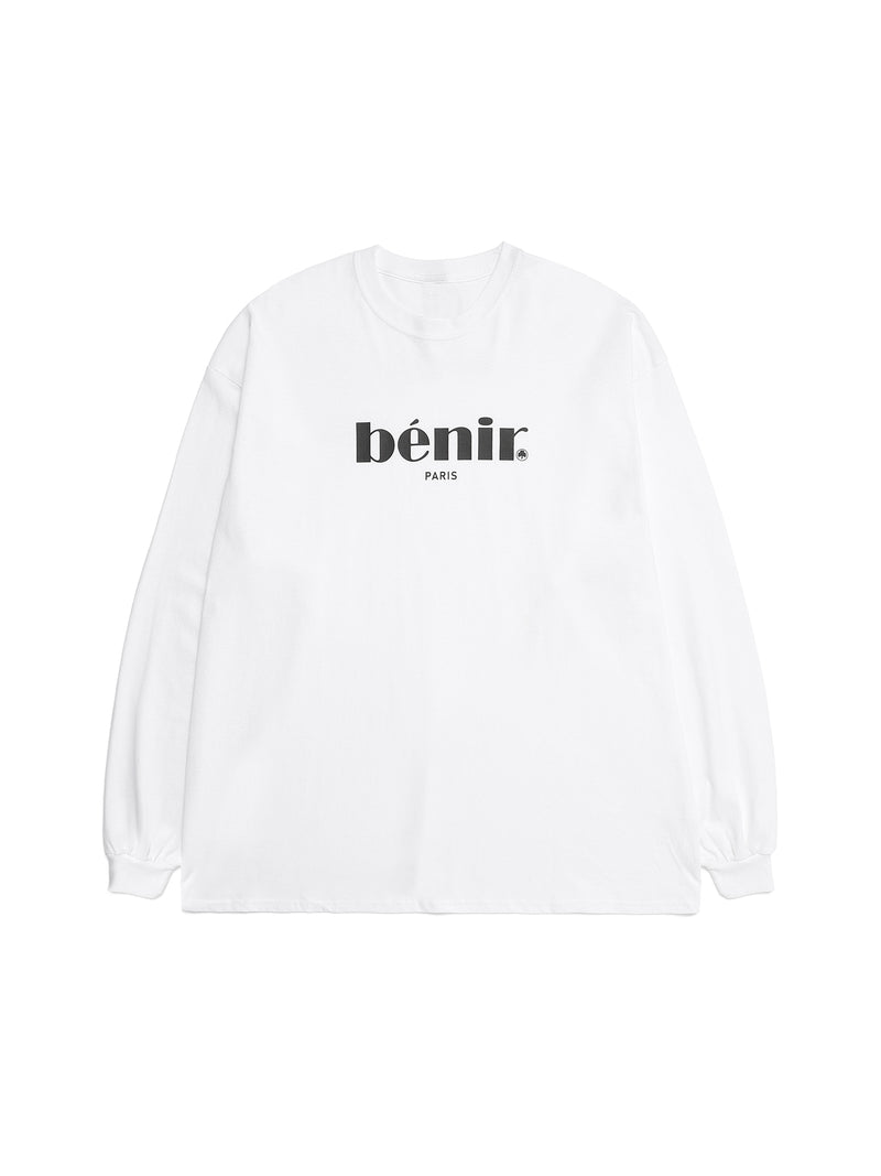benir (ベニル) BENIR LOGO LONG SLEEVE TEE [WHITE]