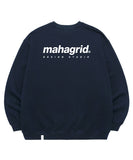 mahagrid (マハグリッド)  ORIGIN LOGO CREWNECK [NAVY]