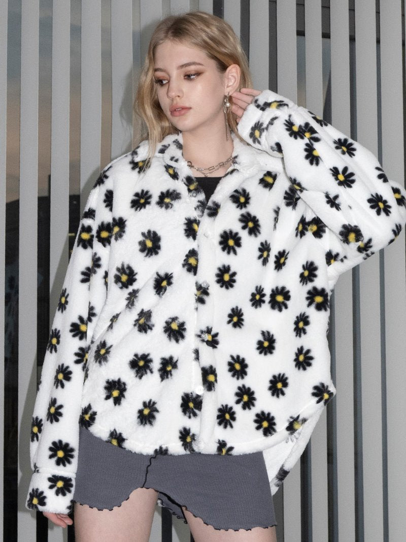 BABLETWO  (ビーエーブルトゥー)   Dandelion Fur Blouse [white]