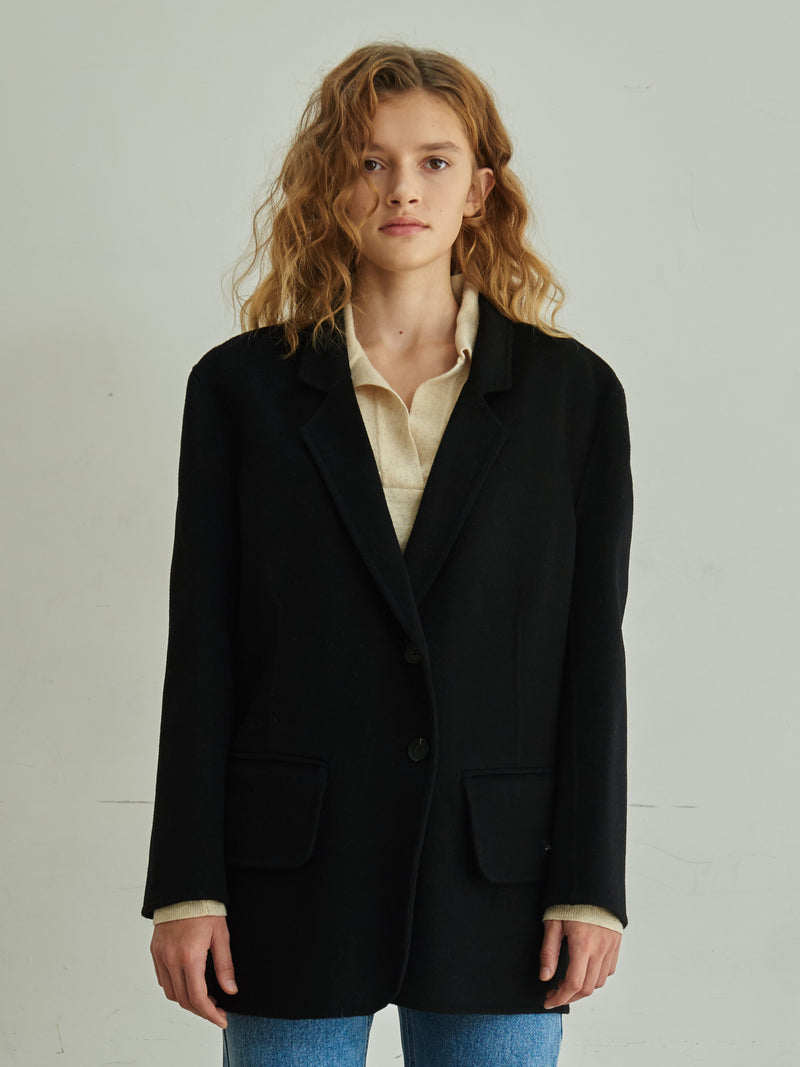 TMO BY 13MONTH（ティーエムオーバイサーティンマンス）V2 HANDMADE WOOL JACKET (BLACK)