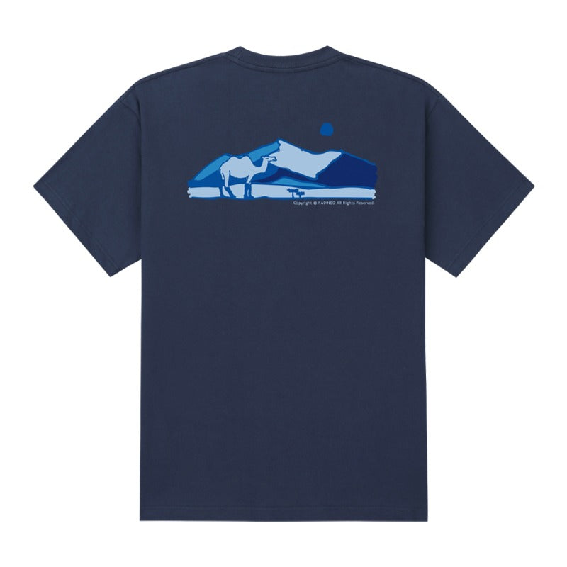 RADINEO (ラディネオ)　Blue camel navy short-sleeved T-shirt