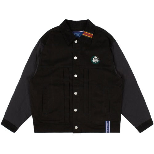 ロマンティッククラウン(ROMANTIC CROWN)QUILTING TRUCKER JACKET_BLACK