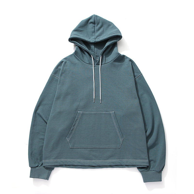 Q CUMBERS (キューカンバース)　BIG SILHOUETTE HOODIE / Dark celadon