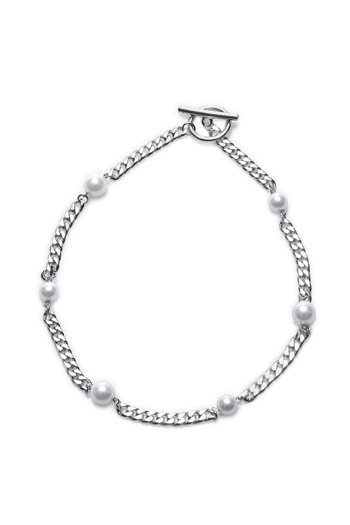 BLACKPURPLE (ブラックパープル) Tarball Pearl Chain Necklace