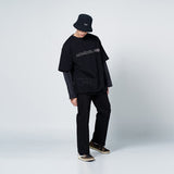 アクメドラビ(acme' de la vie)  WOVEN STRING SWEATSHIRT BLACK