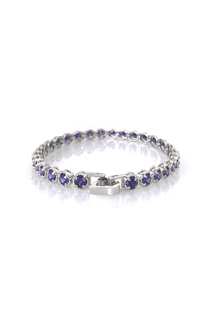 BLACKPURPLE (ブラックパープル)  CLOVER CUBIC BRACELET (2COLOR)