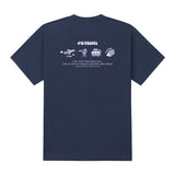 RADINEO (ラディネオ)　I'll Travel Navy Short-Sleeved T-Shirt