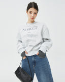 NCOVER（エンカバー）IN TO THE HEAVEN TEXT SWEATSHIRT-WHITE MELANGE