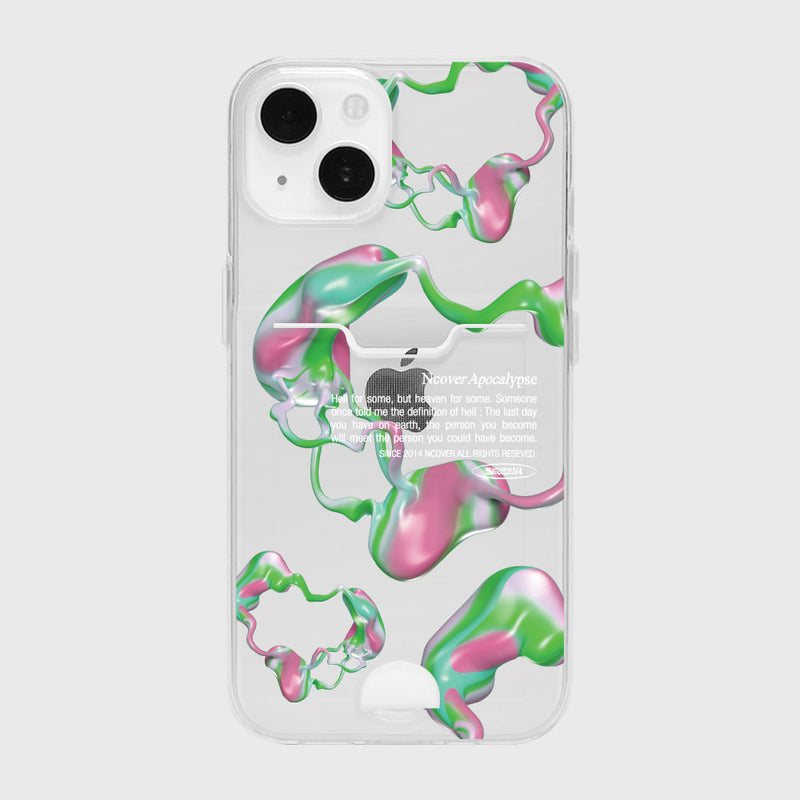 NCOVER（エンカバー）CELL TEXT-CLEAR(CARD STORAGE- JELLY)