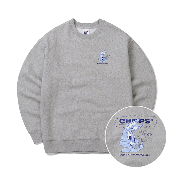 ボーンチャンプス(BORN CHAMPS)   JONY CREWNECK B21FT08GY