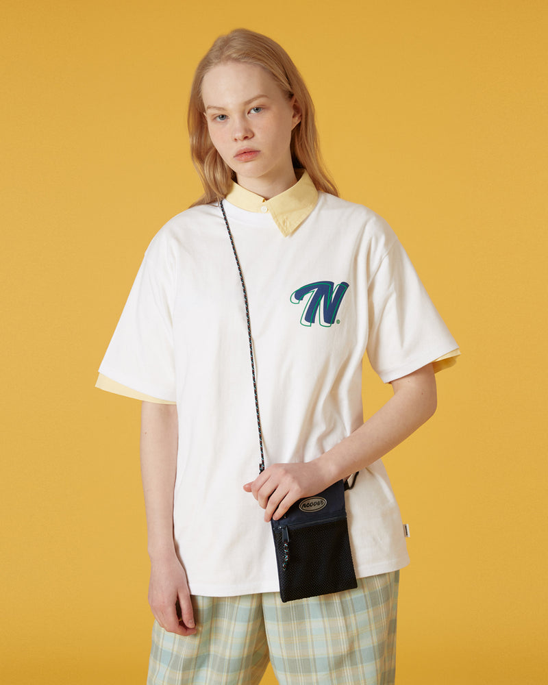 NCOVER（エンカバー）DOUBLE N TSHIRT-WHITE