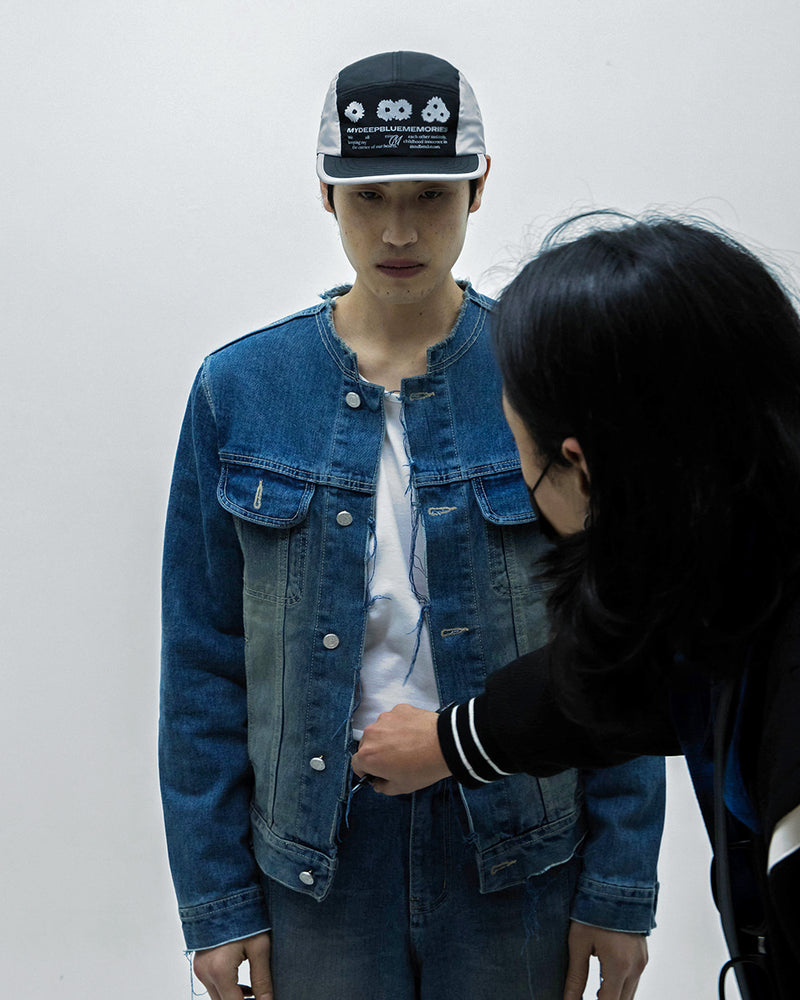 MYDEEPBLUEMEMORIES(マイディープブルーメモリーズ)      secret china denim jacket