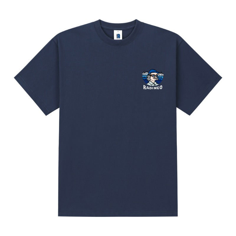 RADINEO (ラディネオ)　Wave Papa Mini Navy Short Sleeved T-shirt