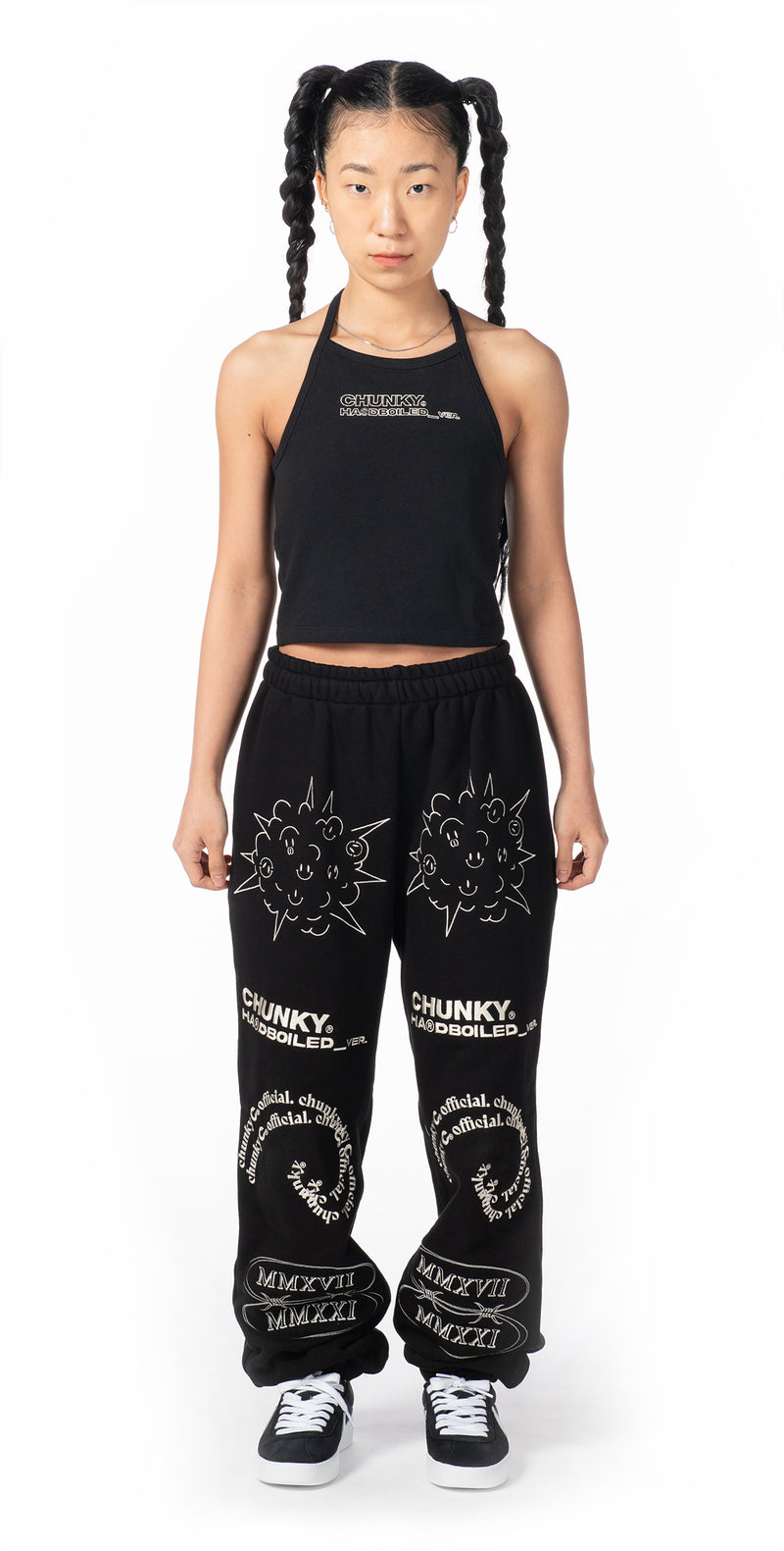 CHUNKY (チャンキー)  HARDBOILED SWEAT PANTS_black