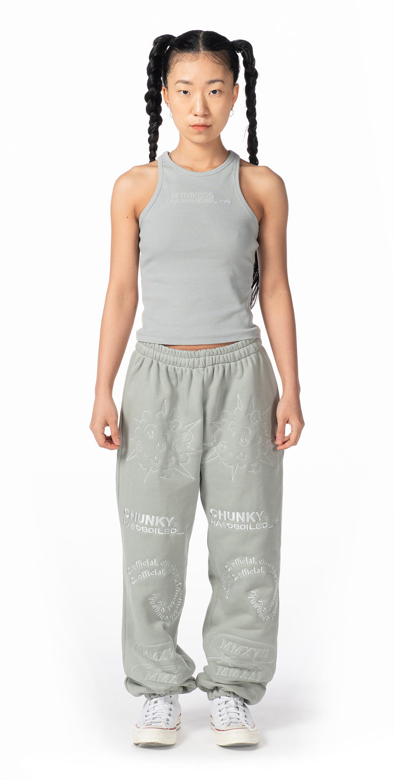 CHUNKY (チャンキー)  HARDBOILED SWEAT PANTS_khaki