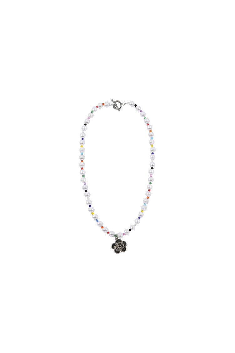 ReinSein（レインセイン）FIVE-COLOR PEARL FLOWER MOUTH NECKLACE (40CM)/(WOMEN'S)