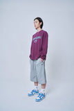 オーワイ(OY) VINE MELTING LOGO LONG SLEEVE-BURGUNDY