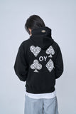 オーワイ(OY) PAISLEY TRUMP HOODIE-BLACK