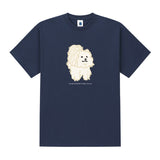 RADINEO (ラディネオ)　Maltese navy short-sleeved T-shirt