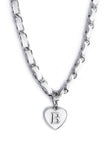 BLACKPURPLE (ブラックパープル) Guerlain Heart B Chain Necklace_White