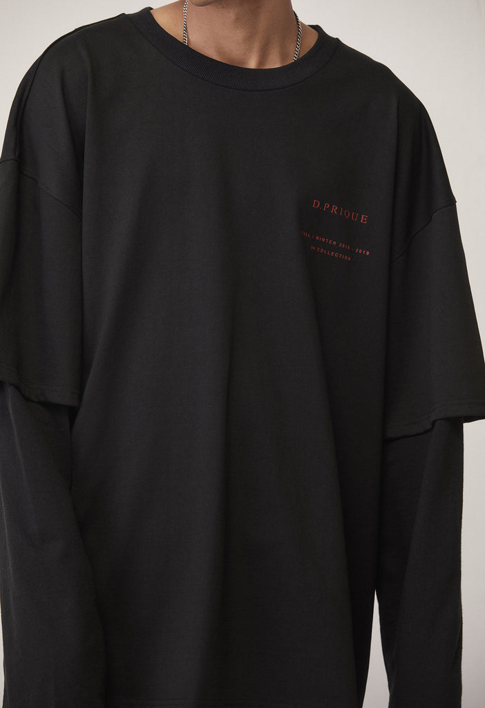 ディープリーク(DPRIQUE) 06 LAYERED T-SHIRT - BLACK – UNDERSTUDY CLUB